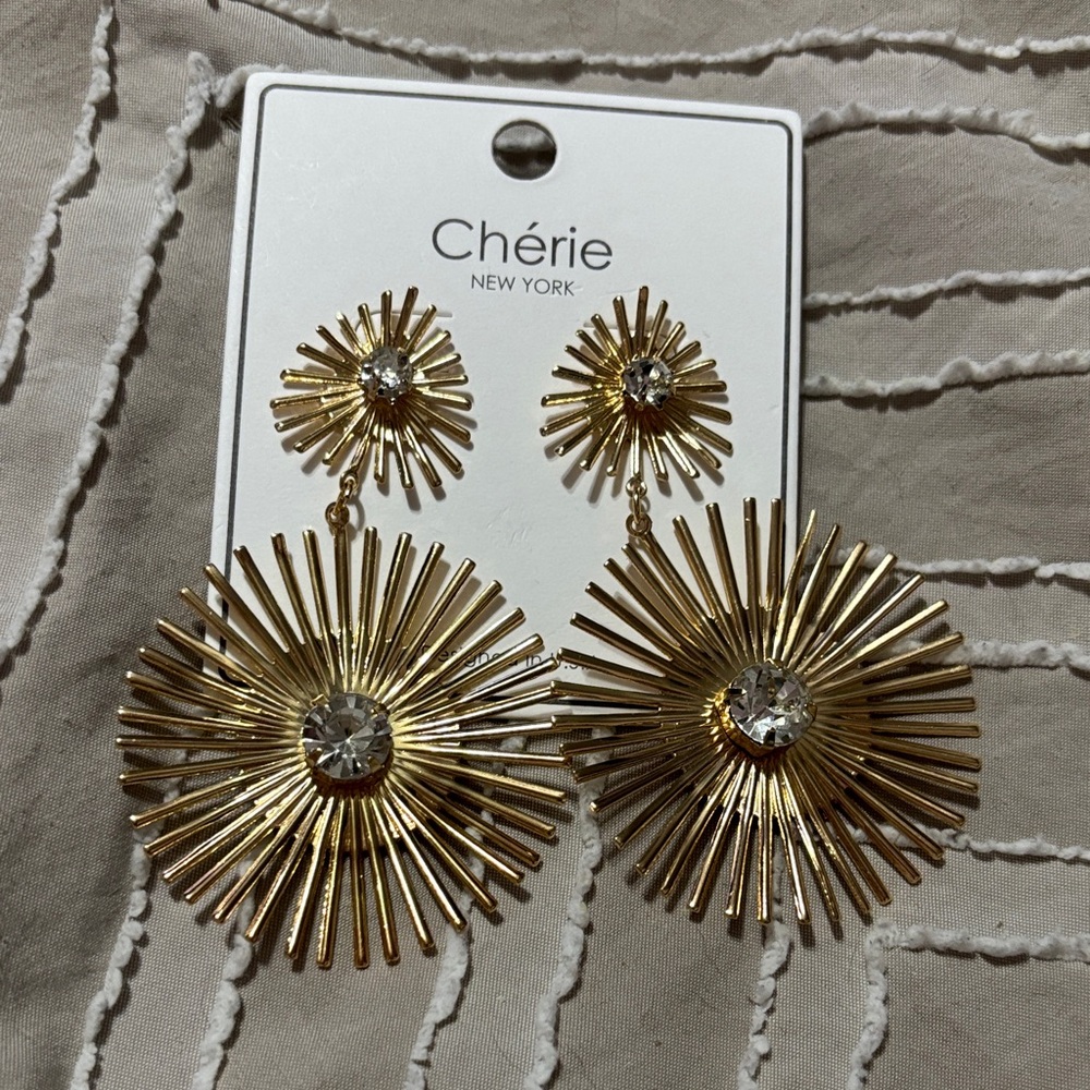 Chérie New York Radiant Gold Earrings
